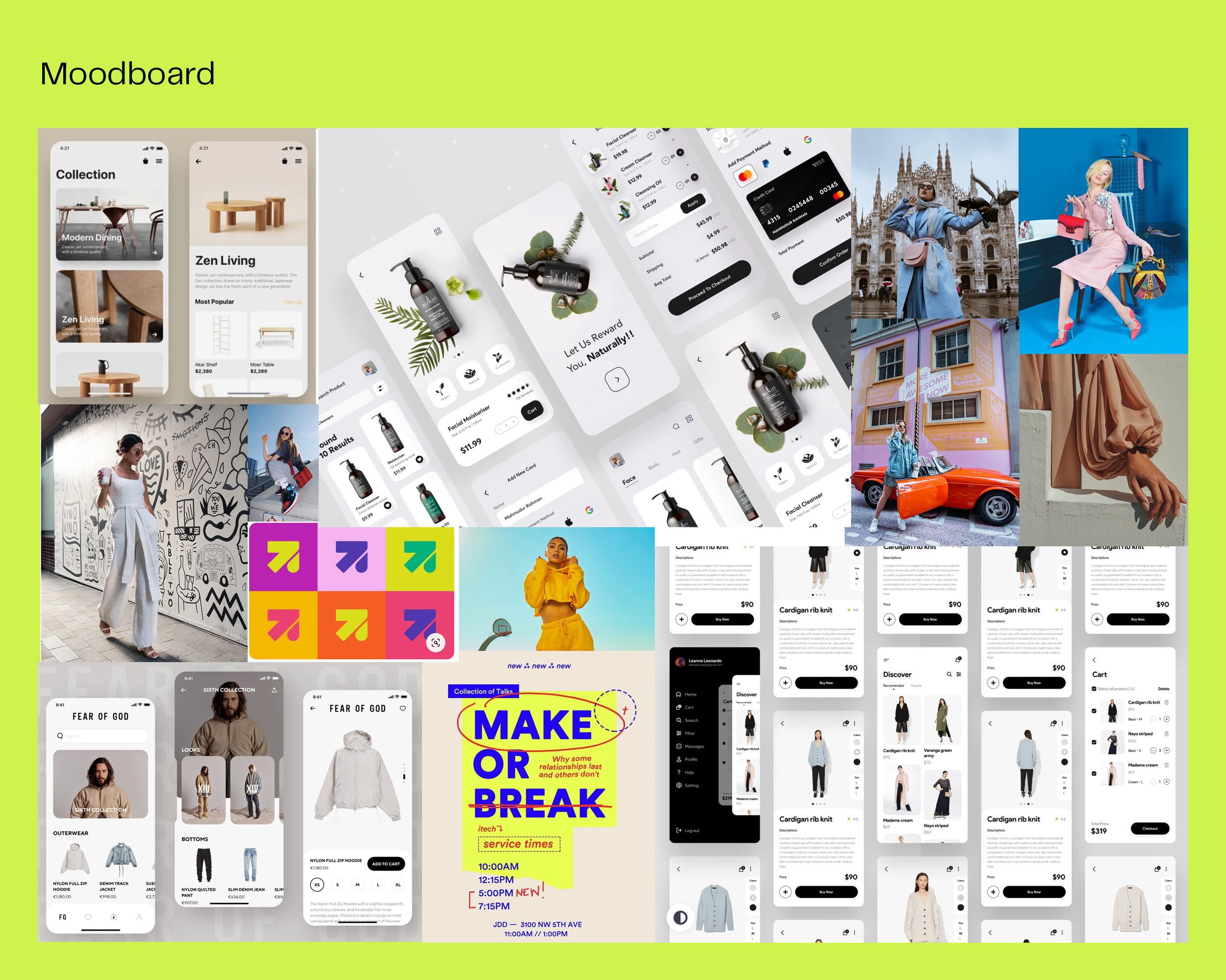 Morgon App Moodboard